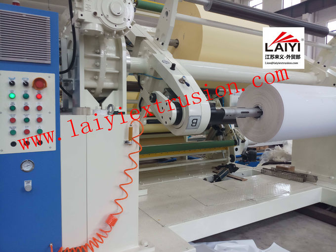 Mechanische 350m/Min Paper Roll Lamination Machine met Snijder 0