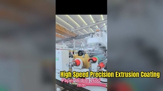 Coatingmachine voor papierextrusie daagt snelheid van 400 m/min uit
