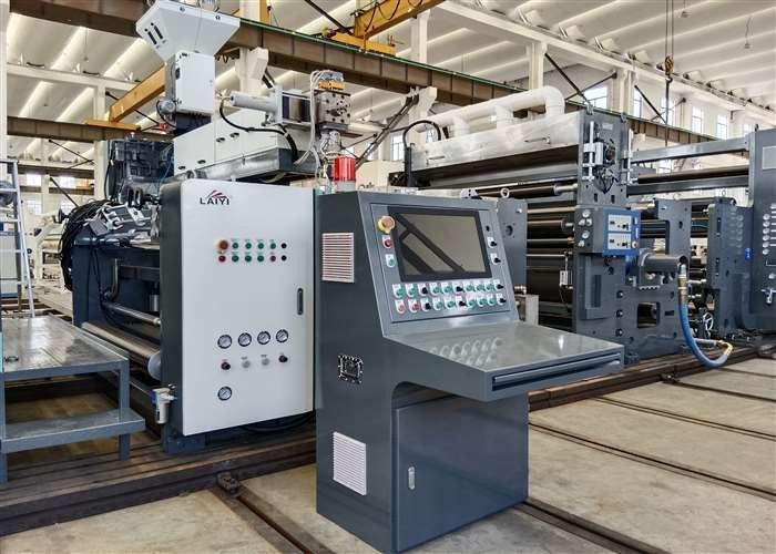 300M/min Productiesnelheid Dubbelzijdige Cup Paper Extrusion Coating Laminatie Machine