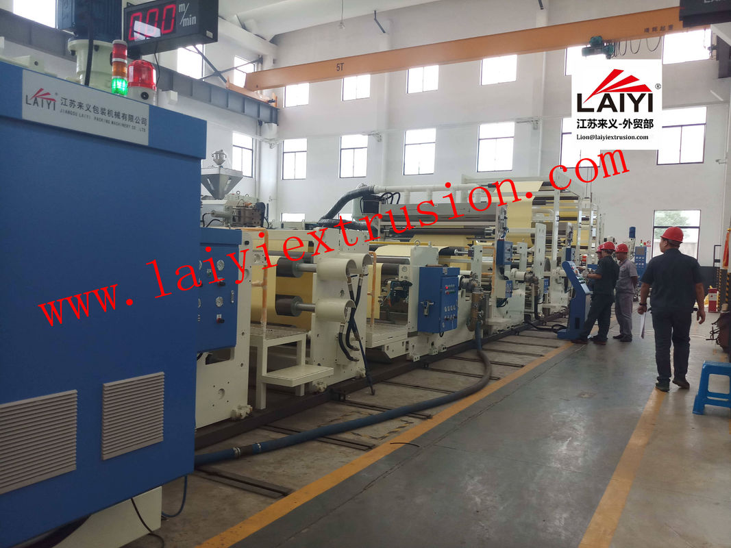 De automatische Hete Machine van de Smeltings Plastic Laminering met Snel Koelsysteem in wit en blauw