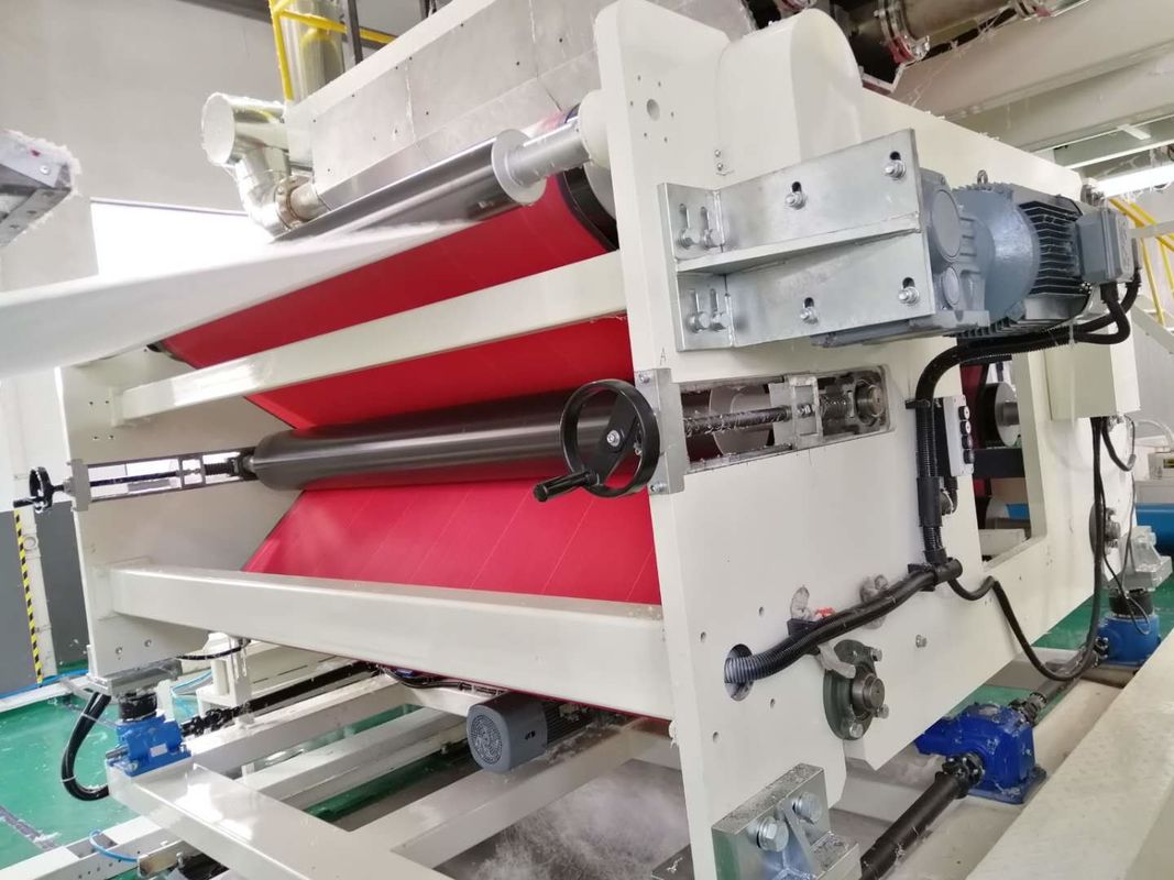 Verticaal onderaan Smelting het Geblazen Stoffenmachine Houden stabiliseer het wit en het blauw van de Productkwaliteit
